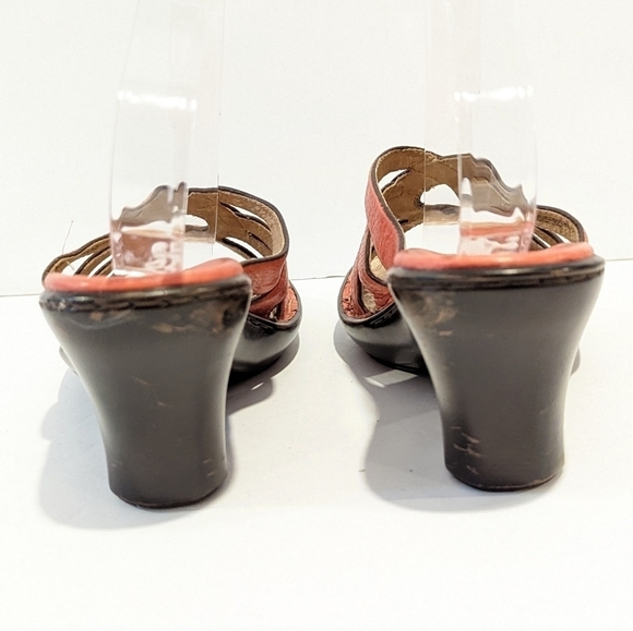 Sofft pink wedge platform leather sandals 8.5 - Picture 4 of 16